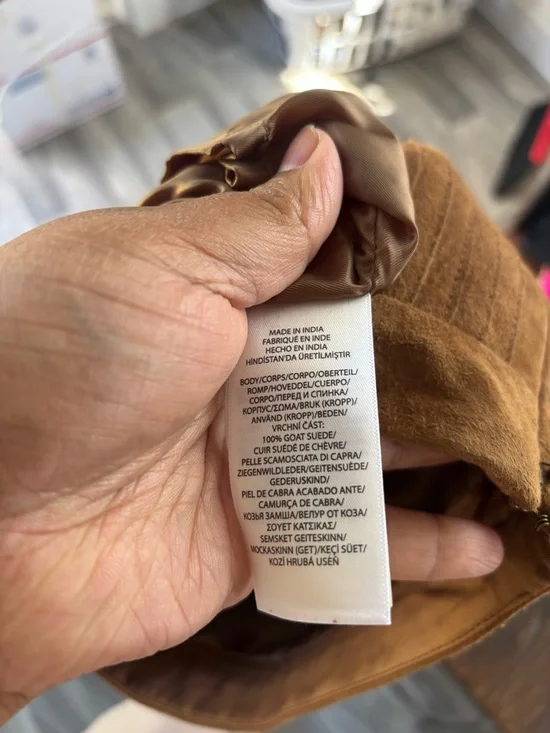 Polo Ralph Lauren 4 Brown Western Fringed Suede Midi Skirt - Picture 8 of 8